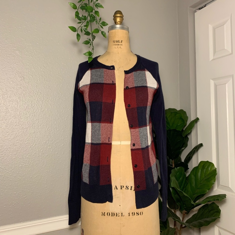 Merona Plaid Cardigan